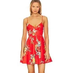 Zimmermann | Dresses | Zimmermann Floral Mini Dress Fit Flare Sleeveless  Red Size 4 Us2 | Poshmark